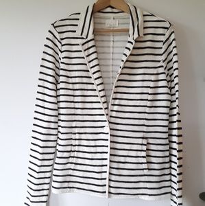 Nordstrom Caslon Striped Casual Knit Blazer size M